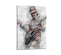 VZRSQZK Poster décoratif sur toile de guitariste Carlos Santana - Décoration murale moderne pour chambre à coucher - 30 x 45 cm