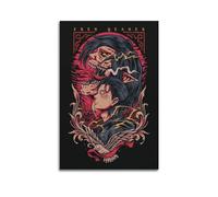 VZRSQZK Poster décoratif sur toile représentant l'Attaque des Titans de bande dessinée - Impression d'art moderne pour chambre à coucher - 20 x 30 cm