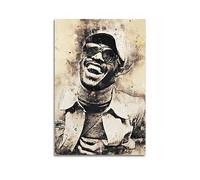 VZRSQZK Poster décoratif sur toile Singer Stevie Wonder - Décoration murale moderne pour chambre à coucher - 30 x 45 cm