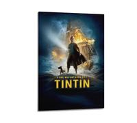 VZRSQZK Poster du film The Adventures of Tintin - Impression sur toile - Décoration murale moderne pour chambre à coucher - 60 x 90 cm