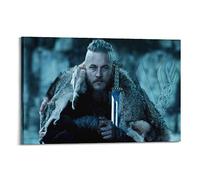 VZRSQZK Poster du film Vikings Ragnar - Peinture décorative sur toile - Décoration moderne pour chambre à coucher - 50 x 75 cm