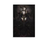 VZRSQZK Poster Game Diablo 4 Lilith - Peinture décorative sur toile - Affiche murale et image d'art moderne - Décoration de chambre à coucher - 50 x 75 cm