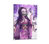 VZRSQZK Poster japonais Demon Slayer Blade of Kamado Nezuko - Peinture décorative sur toile - Décoration moderne pour chambre à coucher - 40 x 60 cm