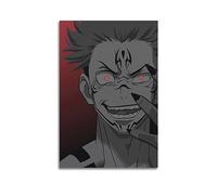 VZRSQZK Sukuna Jujutsu Kaisen - Poster décoratif sur toile - Décoration murale moderne pour chambre à coucher - 40 x 60 cm
