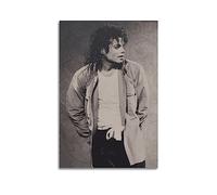 VZRSQZK Superstar Michael Jackson Poster décoratif sur toile pour chambre à coucher 30 x 45 cm