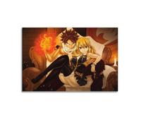 VZTTSVHE Fairy Tail Lucy Heartfilia And Etherious • Poster sur toile pour décoration murale de salon, chambre à coucher, sans cadre, 50 x 75 cm