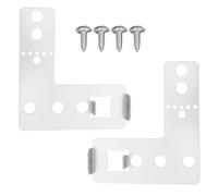 VZU 00170664 Lot de 2 supports de montage pour lave-vaisselle compatibles avec Bosch, Siemens, Neff, angle de fixation gauche et droit
