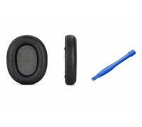 VZU Coussinets de rechange, en cuir synthétique protéiné, compatibles avec les casques Sony WH-1000XM6, confortables et résistants, bonne isolation acoustique, noirs