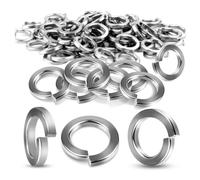 VZU Lot de 100 rondelles à ressort M8 en acier inoxydable 304 - Forme d'ouverture élastique en métal - Pour appareils ménagers et appareils mécaniques