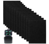 VZU Lot de 12 filtres à charbon de rechange, compatibles avec les poubelles Joseph Joseph IntelligentWaste pour déchets alimentaires, 95 x 70 x 5 mm, filtres à charbon actif pour éliminer les odeurs