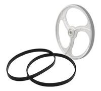 VZU Lot de 2 scies à ruban de 20,32 cm - En caoutchouc - Antidérapantes - Pour le travail du bois - Pour scie à ruban Einhell Scheppach HBS20 (8", 205 mm, noir)