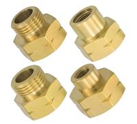 VZU Lot de 4 adaptateurs pour bouteilles de gaz, kit de remplissage euro, adaptateur de cartouche de gaz, pour le raccordement de régulateurs de pression à des bouteilles de gaz étrangères, adaptateur
