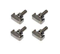 VZU Lot de 4 vis en T pour voiture, bornes de batterie de voiture, vis M6, accessoires de borne de batterie en T, vis de serrage
