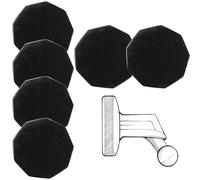 VZU Lot de 6 adhésifs en métal pour caméra embarquée Garmin, pour Garmin Dash Cam 45/46/47/55/56/57/65 W/66 W/67 W/Tandem/Speak, avec force magnétique puissante, fixation magnétique, 2,3 x 2,3 cm