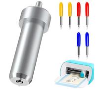 VZU Lot de 6 lames de rechange pour lames Cricut Cricut avec 1 support, compatibles avec Maker/Maker 3/Maker 4/Air 2/Explore 3/Explore 4 pour papier vinyle, 30°/45°/60°