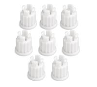 VZU Lot de 8 adaptateurs dentés en plastique pour Grohe 4184200M | Lot de 8 douilles dentées en plastique blanc pour robinet et douche GROHE 4184200M.