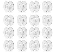 VZUHSW Canette Machine a Coudre Bobines, pour Machine à Coudre Singer Brother Bermina Pfaff Bobines en Plastique Janome Toyota Elna Chanteur, Transparent et Universel,16Pcs