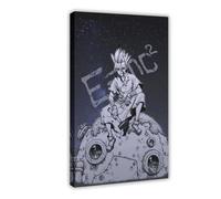 VZURF Impression sur toile Dr Stone Senku Ishigami - Décoration de chambre à coucher, bureau, chambre - Cadeau - 20 x 30 cm