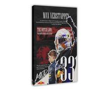 VZURF Max Verstappen Poster sur toile Formula 1 Racing Driver (98) pour décoration de chambre à coucher, bureau, chambre, cadeau 50 x 75 cm