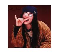 VZURF Poster sur toile Billie Eilish - Personnages classiques, acteur, chanteur, célébrité, athlète célèbre - Décoration pour chambre à coucher, bureau, chambre - 30 x 30 cm