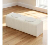 VZXATYOP Canapé Pliant en Papier Accordéon, Se Transforme en Table Basse, Banc À Chaussures Et Tabouret Tailles 3,9/4,9/6,6/8,2 Pieds for L'entrée du Bureau À Domicile(White,2seats)