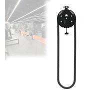 VZXATYOP Entraîneur De Corde sans Fin - Corde De Traction À Résistance Réglable avec Nylon De Qualité Supérieure for Entraînements Complets du Corps Cardio Et Musculation À Domicile(Blackandred)