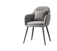 VZXATYOP Fauteuils De Salon Confortables Fauteuils De Lecture Et De Maquillage Rembourrés Tabourets De Coiffeuse avec Pieds en Métal(Gray2)