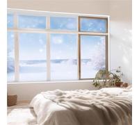 VZXATYOP Kit D'isolation des Fenêtres en EVA, Coupe-Vent Et Insonorisant, pour l'hiver Film D'économie D'énergie pour Fenêtres À L'épreuve De La Neige(130x300cm)