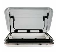 VZXATYOP Lanterneau pour Toit De Camping-Car Trappe D'aération Remorque Cargo avec Éclairage LED Caravane Véhicule Modifié Ou Spécial(500 * 500mm)