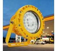 VZXATYOP Lumières Antidéflagrantes À LED Éclairage Extérieur For Atelier Et Entrepôt Industriel Lampes Antidéflagrantes Étanches À LED Rondes Lumières Industrielles Et Minières(120w)