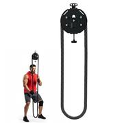 VZXATYOP Machine De Câble Poulie Résistance Réglable D'entraîneur Corde sans Fin avec Corde Nylon 158 "pour Grip Core HIIT Équipement De Musculation À Domicile Support De Porte Inclus
