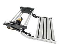 VZXATYOP Marchepied Rétractable Électrique Simple Double Couche for Camping-Car Escabeau avec Lumière LED, Capacité De Charge De 440 LB, 200 Kg, for Camping-Cars Remorques Camions(Single Layer Step)