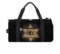 VZXATYOP Sac de Sport Maçonnique Francs-maçons pour Hommes et Femmes, Sac de Sport Durable avec Compartiment à Chaussures et Humide, Sac de Sport Résistant à l'eau pour Nuit (Color : Black4)
