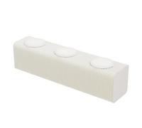 VZXATYOP Tabouret en Papier Accordéon Rétractable avec Coussin Pouf Pliant Robuste Portable Et Peu Encombrant 3,1/3,9/5,9/7,9 Pouces D'épaisseur for Salon L'entrée Bureau(White,3seats)