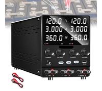 VzxCrue Alimentation éLectrique Double Canal 4 en 1 Variable, Alimentation éLectrique Double CC Variable, avec Protection Contre Les SurintensitéS, pour Laboratoires, Bricolage 30V10A