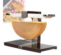 VzxCrue Appareil à Raclette éLectrique Professionnel, Demi-Meule Inclinable Et RéGlable, 900 W, Double Zone De Chauffage pour Restaurants