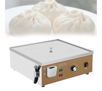 VzxCrue Breakfast Shop Steamed Bun Machine,Commercial Electric Dim Sum Steamer,Stainless Steel,No Bpa Basket, Dry Boiling Alarm, for Home Store Buffet Restaurant 4Holes
