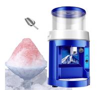 VzxCrue Broyeur à Glace éLectrique De Table, Machine à CôNes De Neige Automatique, éPaisseur RéGlable, Lame en Acier Inoxydable pour Restaurants, FêTes, Snack-Bars,11L