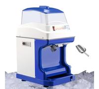 VzxCrue Broyeur à Glace éLectrique De Table, Machine à CôNes De Neige Automatique, éPaisseur RéGlable, Lame en Acier Inoxydable pour Restaurants, FêTes, Snack-Bars,5L