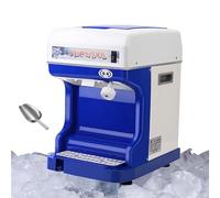 VzxCrue Broyeur à Glace éLectrique De Table, Machine à CôNes De Neige Automatique, éPaisseur RéGlable, Lame en Acier Inoxydable pour Restaurants, FêTes, Snack-Bars,2L