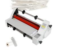 VzxCrue Feuilles De Plastification à Chaud/à Froid pour Plastifieuse à Rouleaux, Plastifieuse éLectronique, sans Bulles, pour Papier, Carton, Placage De Bois, Feuille PVC, Affichage NuméRique V350