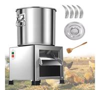 VzxCrue Hachoir à LéGumes éLectrique 1800 W à 4 Lames, Transformateur D'Aliments pour Volailles à Usage Commercial, avec 4 Lames, pour Une Alimentation Efficace des Poulets, Canards Et Porcs 1800W