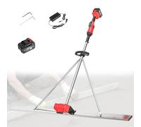 VzxCrue Kit Vibratoire pour Chape De BéTon Grande Capacité Niveleuse Vibrante Au Lithium RèGle De Grattage du BéTon AlimentéE par Batterie pour Les Sols en BéTon 1Batteries-2M