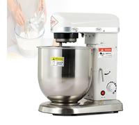 VzxCrue Mixeur à GâTeaux Et PâTes Professionnel, 5 L/7 L/10 L,3 Vitesses Robot PéTrin A Pain, avec Bol MéLangeur, pour Boulangerie Et Pizzeria, White-10L