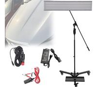 VzxCrue Outil De RéParation De Bosses sans Peinture PDR Light Dent Reflector Lamp Dent Removal Tool avec Support Ajustable Et Bouton d'alimentation USB