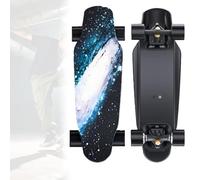 VzxCrue Skateboard éLectrique avec TéLéCommande, Skateboards pour Adolescents, Skateboard pour Adultes, Autonomie De 9/15 Miles, Moteur dans Le Moyeu De 400/800 W A4-1Drive22KM