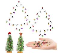 VZXQX 2 Pièces Guirlande Lumineuse Miniature, 45cm Mini Guirlande Lumineuse Accessoires Maison de Poupee, Miniature Lumières de Noël Fausse Lampe Multicolore pour Décoration d'arbre de Noël Miniature