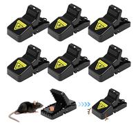 VZXZXE 6 x pièges à Rats Professionnelle et pièges, piege a Souris, tapetteà Souris 11 * 5.5 * 5cm piege a Rat Exterieur Attrape Souris pour Cuisine, Entrepôt,Jardin,Bureaux