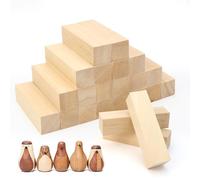 VZXZXE Blocs de Sculpture en Bois de Tilleul wooden block bois pour sculpture Pour Enfants, Adultes, Débutants, Résistant à L'usure Bloc De Bois Brut Sculpture DIY 20pcs couleur naturelle