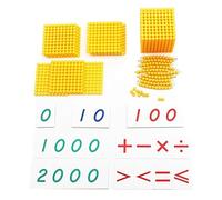 VZZCGJVT Calcul des Perles d'or des Tout-Petits Montessori, Jeu de Banque décimale, Jouets de mathématiques pour l'éducation préscolaire,Iron wire